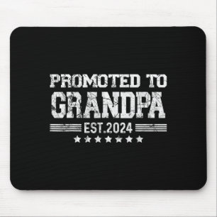 Promoted To Grandpa 2024 Soon To Be Funny New Dad Mouse Pad