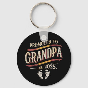 Promoted To Grandpa 2025 Grandpa est 2025 Key Ring