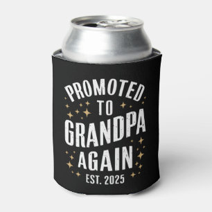 Promoted to Grandpa Again 2025 Soon Grandfather  Can Cooler