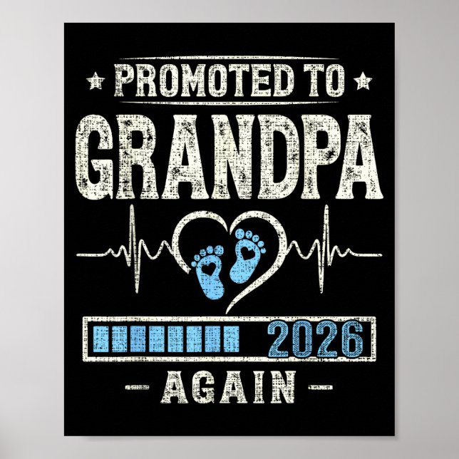 Promoted To Grandpa Again 2026 Expecting Baby Gran Poster (Front)