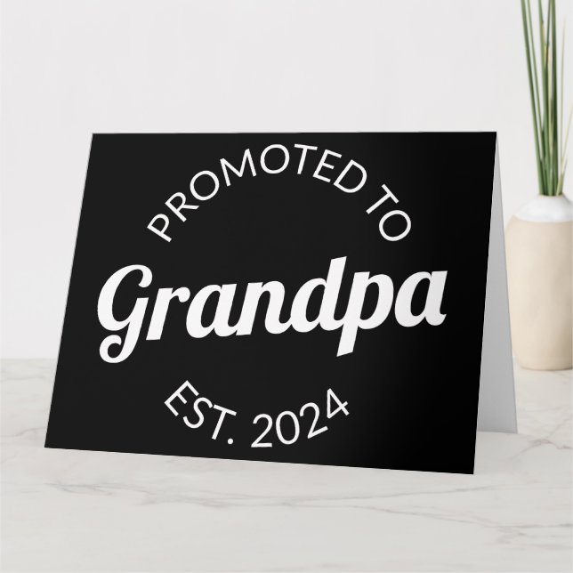 Promoted To Grandpa Est. 2024 I Card (Front)