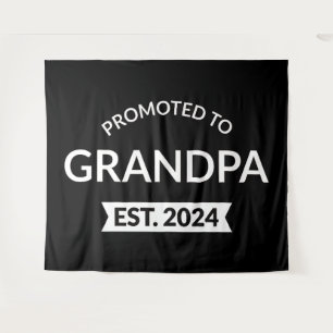 Promoted To Grandpa Est. 2024 II Tapestry