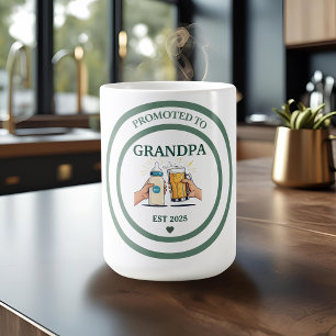 Promoted to Grandpa Est. 2025 Coffee Mug