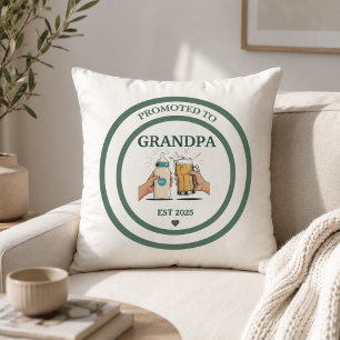 Promoted to Grandpa Est. 2025 Cushion