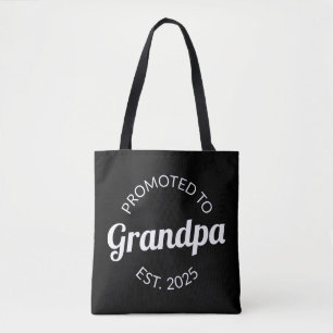 Promoted To Grandpa Est. 2025 I Tote Bag