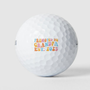 Promoted To Grandpa Est. 2025 III Golf Balls