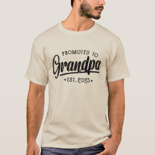 Promoted To Grandpa Est 2025 Soon to Be Grandpa T-Shirt