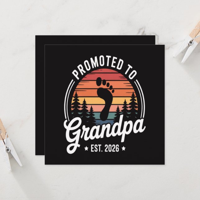 Promoted to Grandpa est. 2026 (Front/Back In Situ)