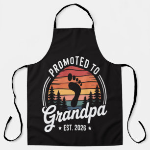 Promoted to Grandpa est. 2026 Apron