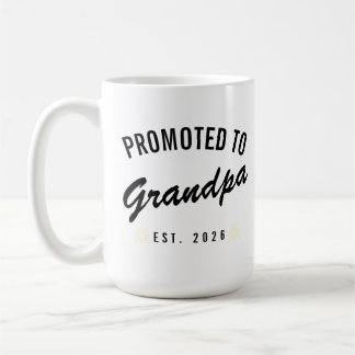 Promoted to Grandpa Est. 2026 Coffee Mug