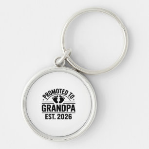 Promoted to Grandpa, Est. 2026, Funny New Grandpa Key Ring