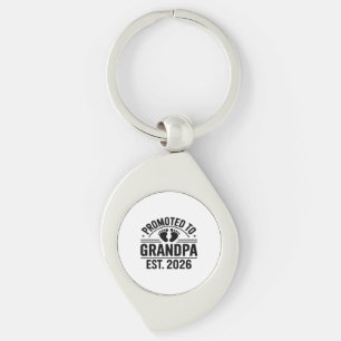 Promoted to Grandpa, Est. 2026, Funny New Grandpa  Key Ring