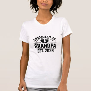 Promoted to Grandpa, Est. 2026, Funny New Grandpa T-Shirt