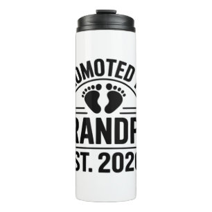 Promoted to Grandpa, Est. 2026, Funny New Grandpa  Thermal Tumbler