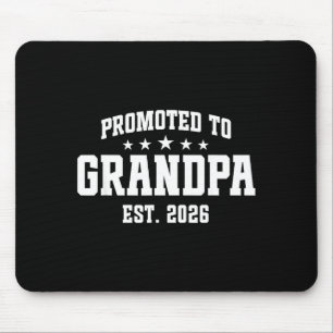 Promoted To Grandpa Est. 2026 Grandparent Baby Ann Mouse Pad
