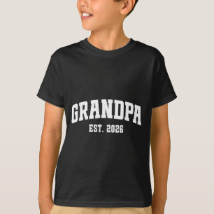 Promoted To Grandpa Est. 2026 Grandparent Baby Ann T-Shirt