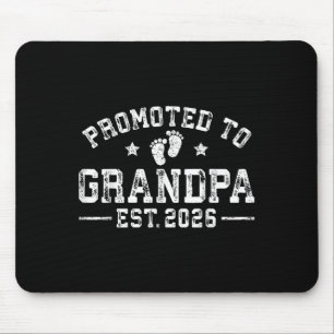 Promoted To Grandpa Est. 2026 Grandparents Baby An Mouse Pad