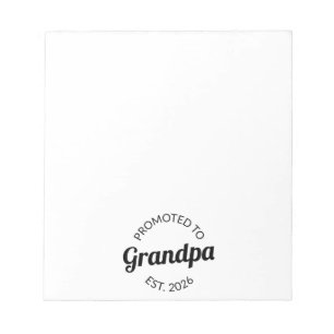 Promoted To Grandpa Est. 2026 I Notepad