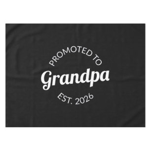 Promoted To Grandpa Est. 2026 I Tablecloth