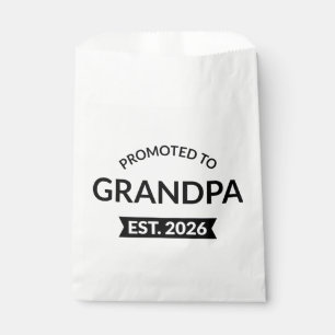 Promoted To Grandpa Est. 2026 II Favour Bags