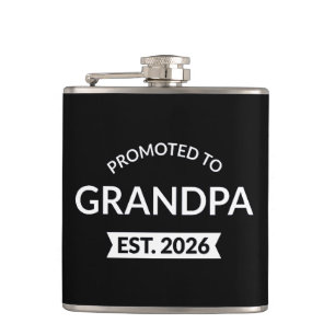 Promoted To Grandpa Est. 2026 II Hip Flask