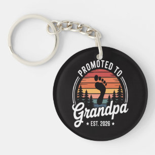 Promoted to Grandpa est. 2026 Key Ring