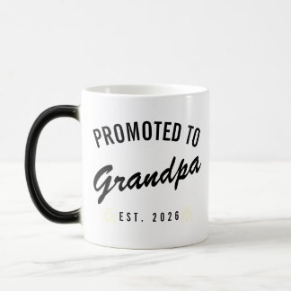 Promoted to Grandpa Est. 2026 Magic Mug