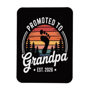 Promoted to Grandpa est. 2026 Magnet