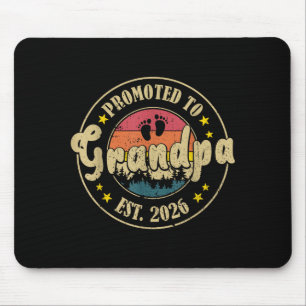 Promoted To Grandpa Est. 2026 New Grandpa Est. 202 Mouse Pad