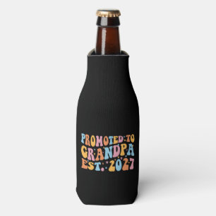 Promoted To Grandpa Est 2027 New Papa Bottle Cooler