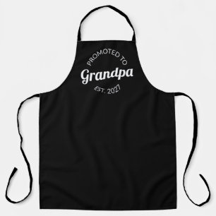 Promoted To Grandpa Est 2027 New Papa I Apron