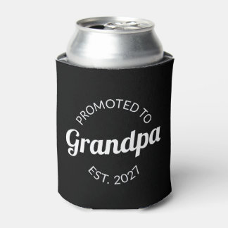 Promoted To Grandpa Est 2027 New Papa I Can Cooler