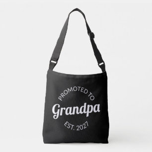 Promoted To Grandpa Est 2027 New Papa I Crossbody Bag