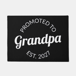 Promoted To Grandpa Est 2027 New Papa I Doormat