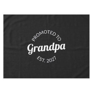Promoted To Grandpa Est 2027 New Papa I Tablecloth