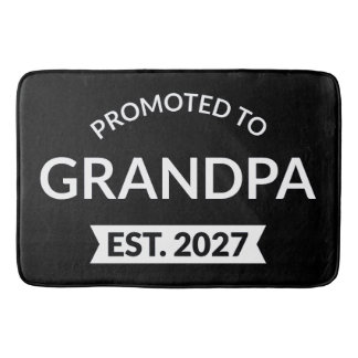 Promoted To Grandpa Est 2027 New Papa II Bath Mat
