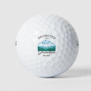 Promoted To Grandpa Est 2027 New Papa VI Golf Balls