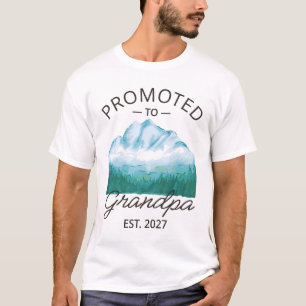 Promoted To Grandpa Est 2027 New Papa VI T-Shirt