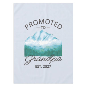 Promoted To Grandpa Est 2027 New Papa VI Tablecloth