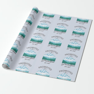 Promoted To Grandpa Est 2027 New Papa VI Wrapping Paper