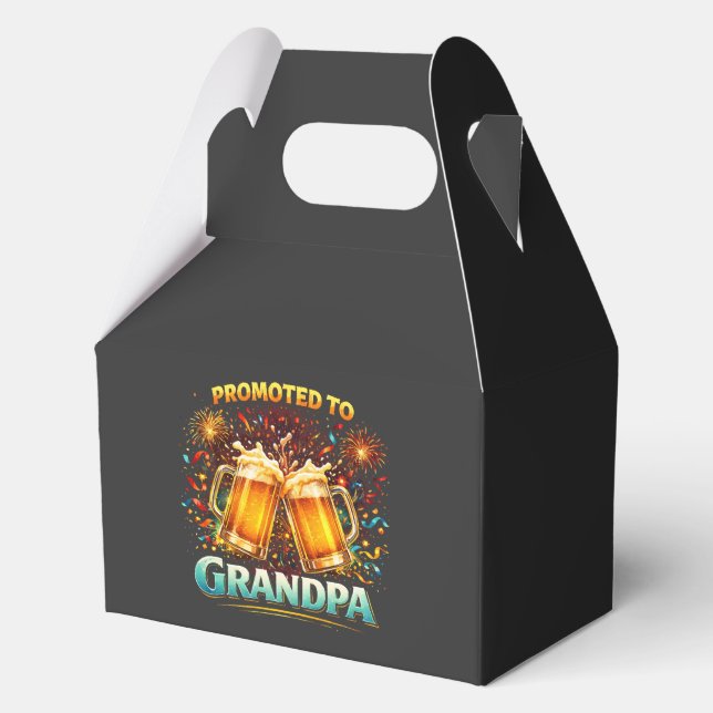 Promoted To Grandpa Future Favour Box (Front)