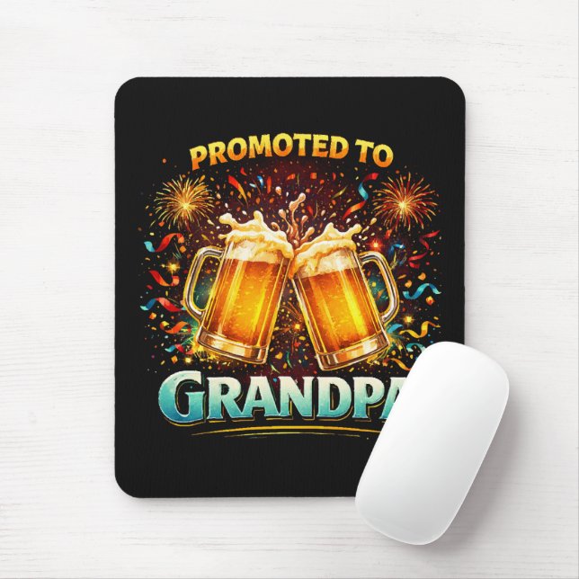 Promoted To Grandpa Future Mouse Pad (With Mouse)