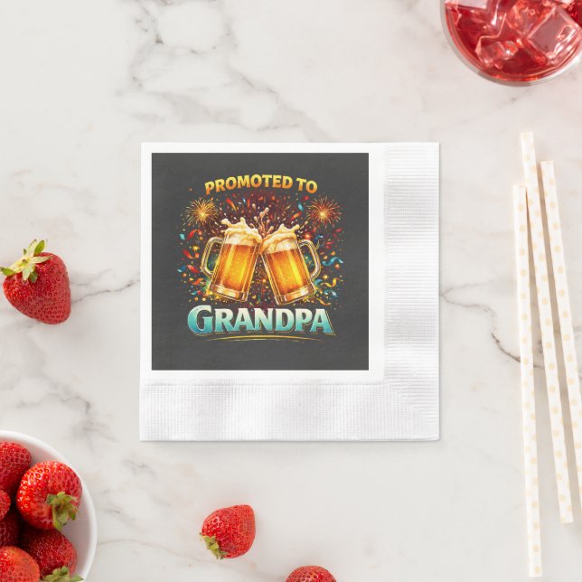 Promoted To Grandpa Future Napkin (Insitu)