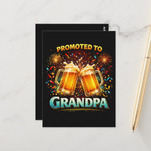 Promoted To Grandpa Future Postcard