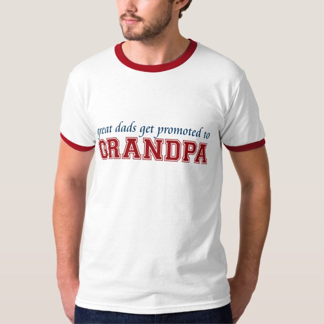 Promoted to Grandpa T-Shirt (Front)