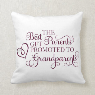 Promoted to Grandparents Pillow
