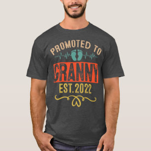 Promoted to Granny Again Est 2022 Grandma Mothers  T-Shirt