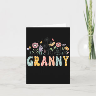 Promoted To Granny Est. 2026 Daisy Floral Wildflow Card