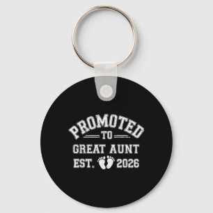 Promoted to Great Aunt Est 2026 from New Mum Dad Key Ring