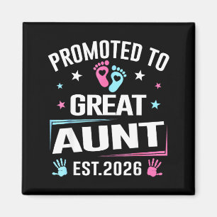 Promoted To Great Aunt Est 2026 Pregnancy Announce Magnet